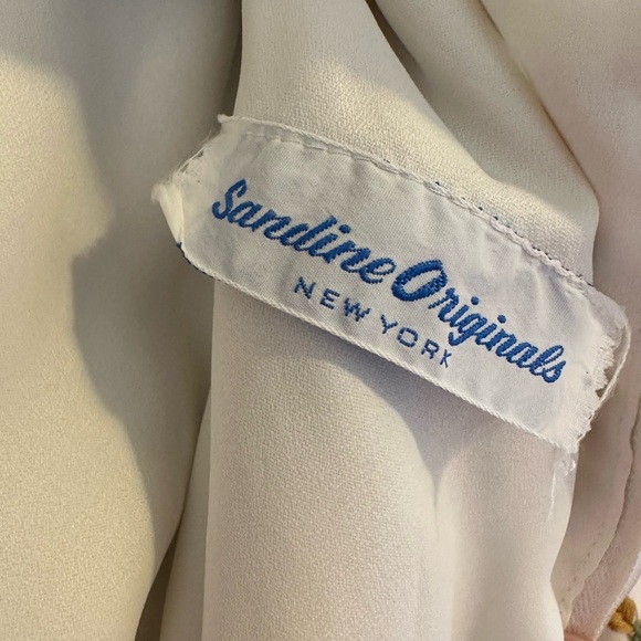 Vintage Embroidered Maxi Dress Sandine Originals Boho Hippie 1960s - Picture 3 of 6